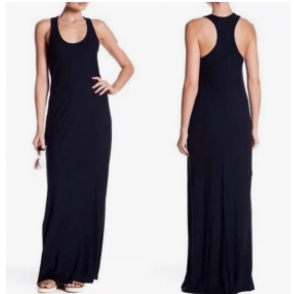 James Perse  Racerback Black Maxi Dress size 4